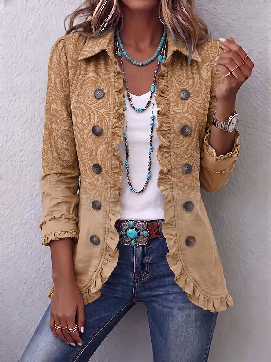 Carlota | Chaqueta con estampado western y volantes
