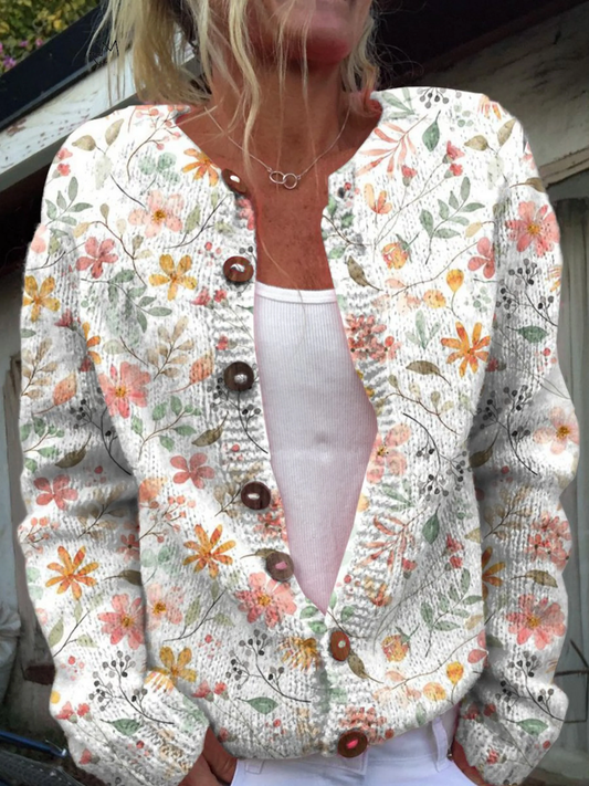 Carmen™ | Cárdigan Floral Vintage