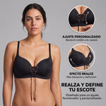 Sujetador Push-Up Sin Aros con Cordones