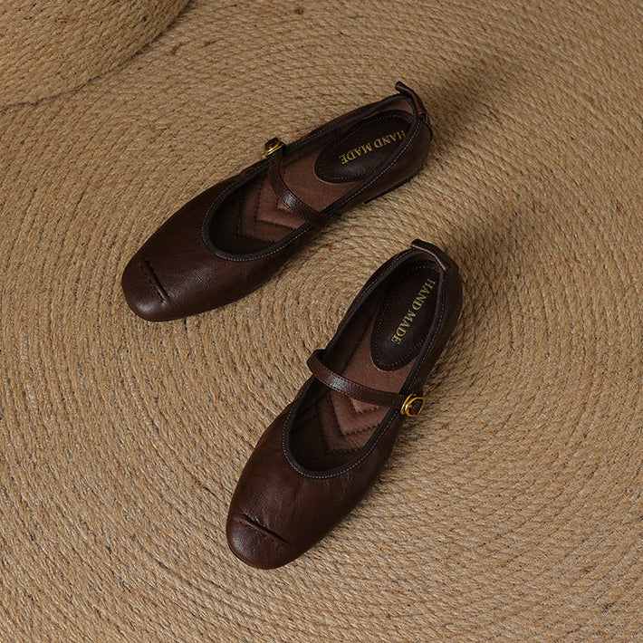 Alba | Zapatos Planos de Piel