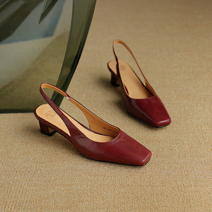 Victoria | Zapatos Destalonados de Piel