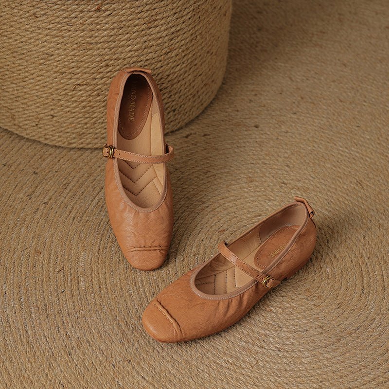 Alba | Zapatos Planos de Piel