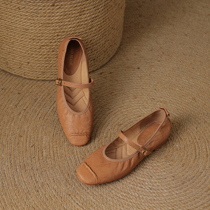 Alba | Zapatos Planos de Piel