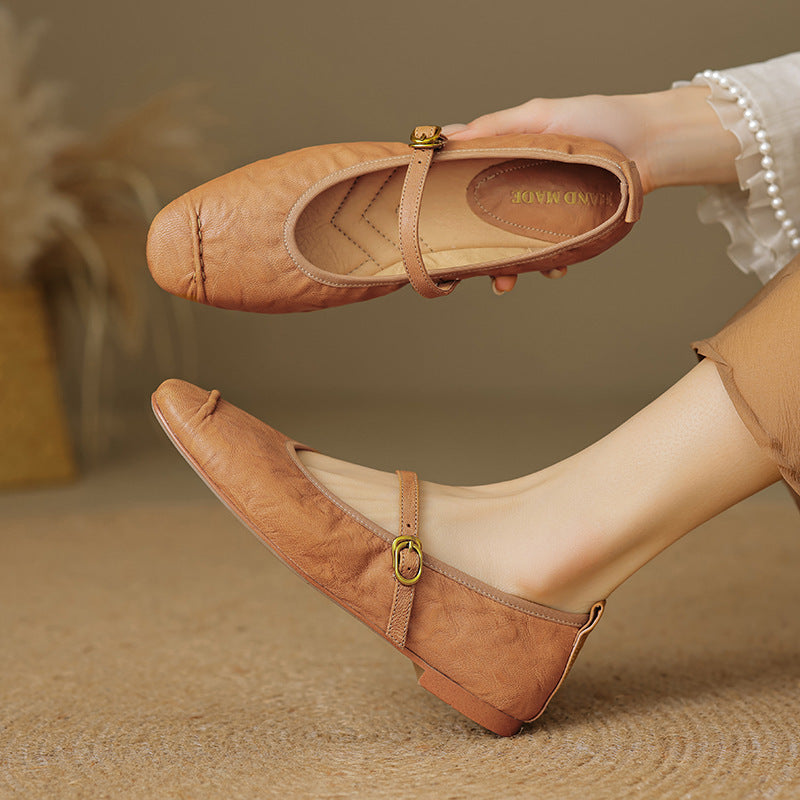 Alba | Zapatos Planos de Piel