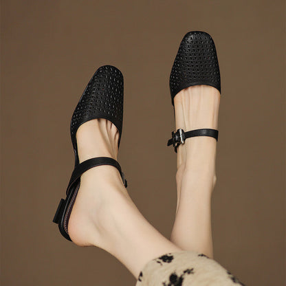 Teresa | Mules de Piel Troquelada