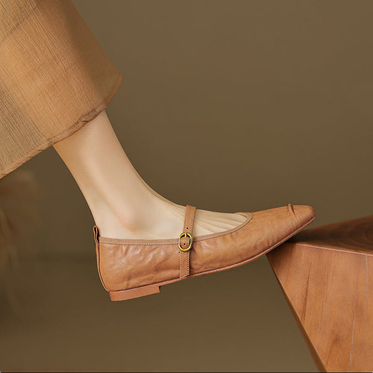 Alba | Zapatos Planos de Piel