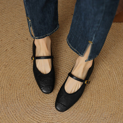 Alba | Zapatos Planos de Piel