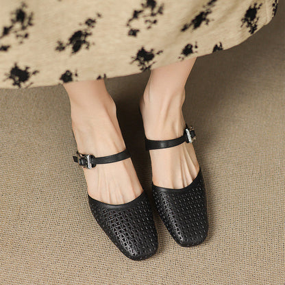 Teresa | Mules de Piel Troquelada