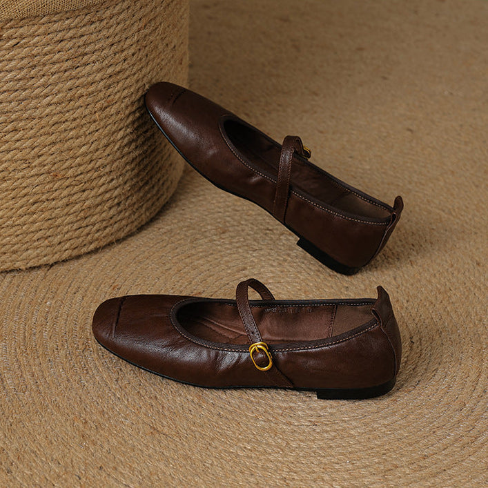 Alba | Zapatos Planos de Piel