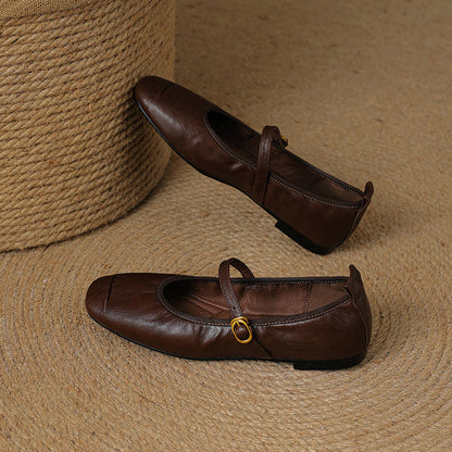 Alba | Zapatos Planos de Piel