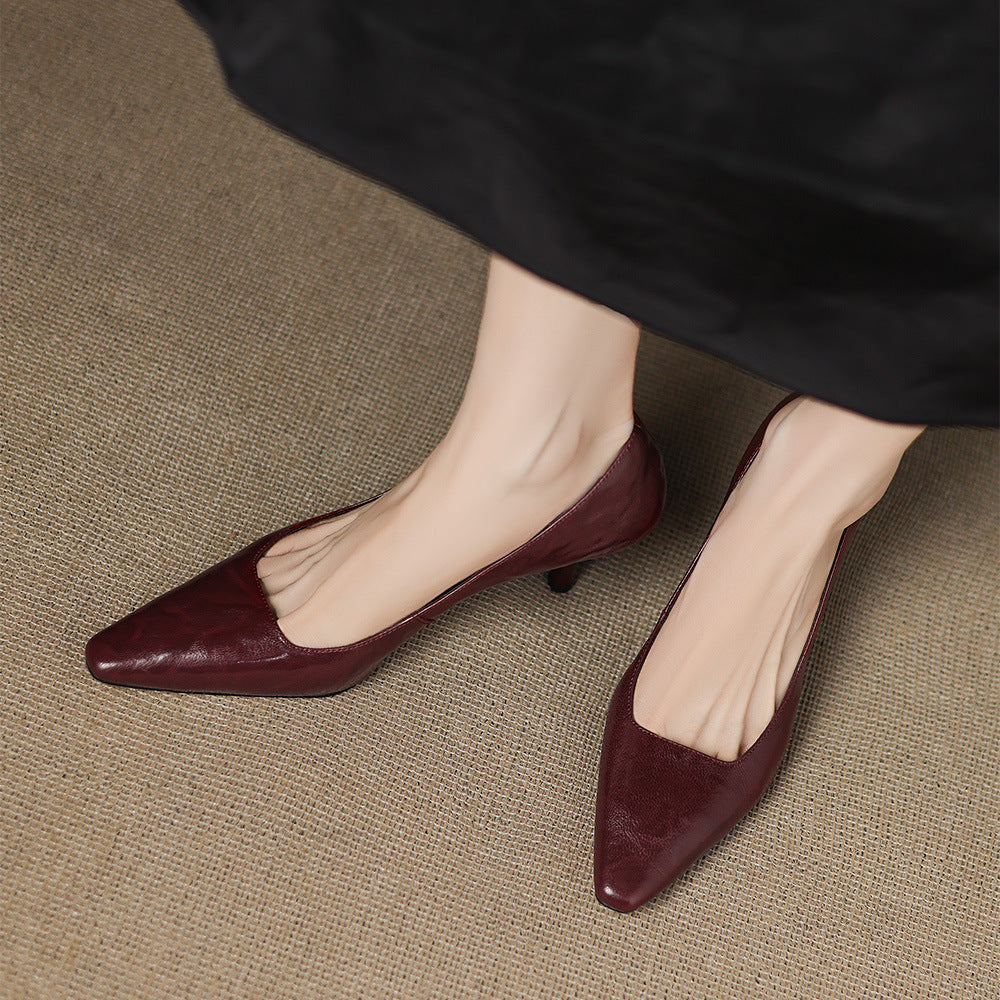 Lucía | Zapatos de Tacón Fino en Pie