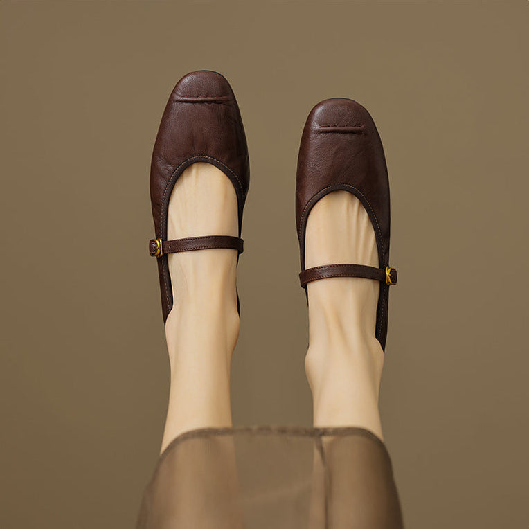 Alba | Zapatos Planos de Piel