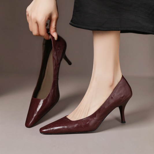 Lucía | Zapatos de Tacón Fino en Pie