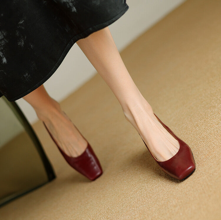 Victoria | Zapatos Destalonados de Piel