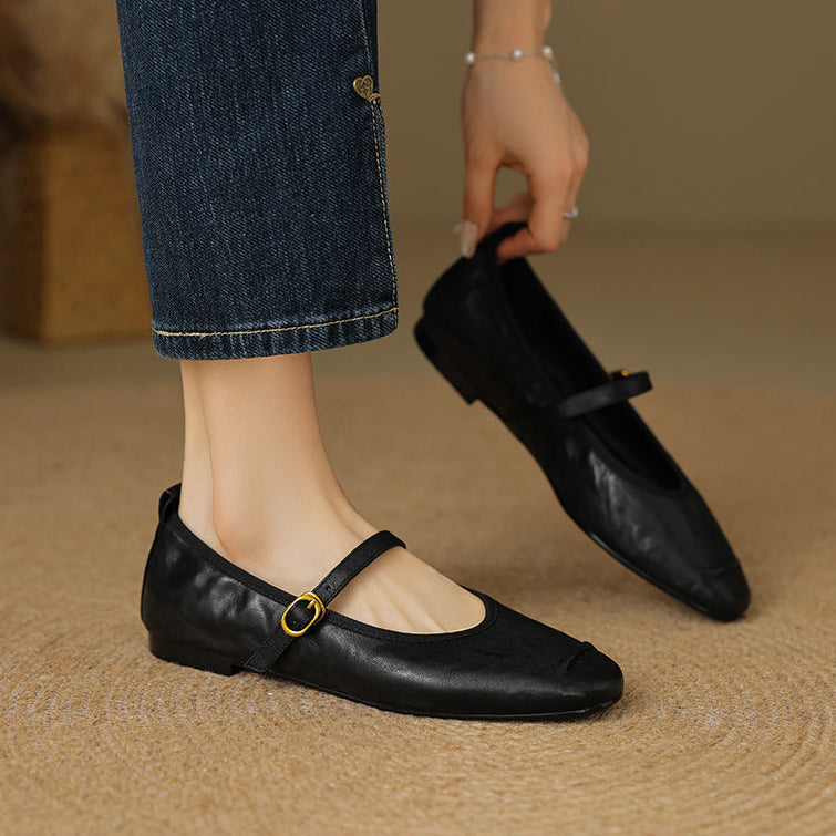Alba | Zapatos Planos de Piel
