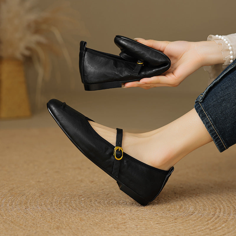 Alba | Zapatos Planos de Piel