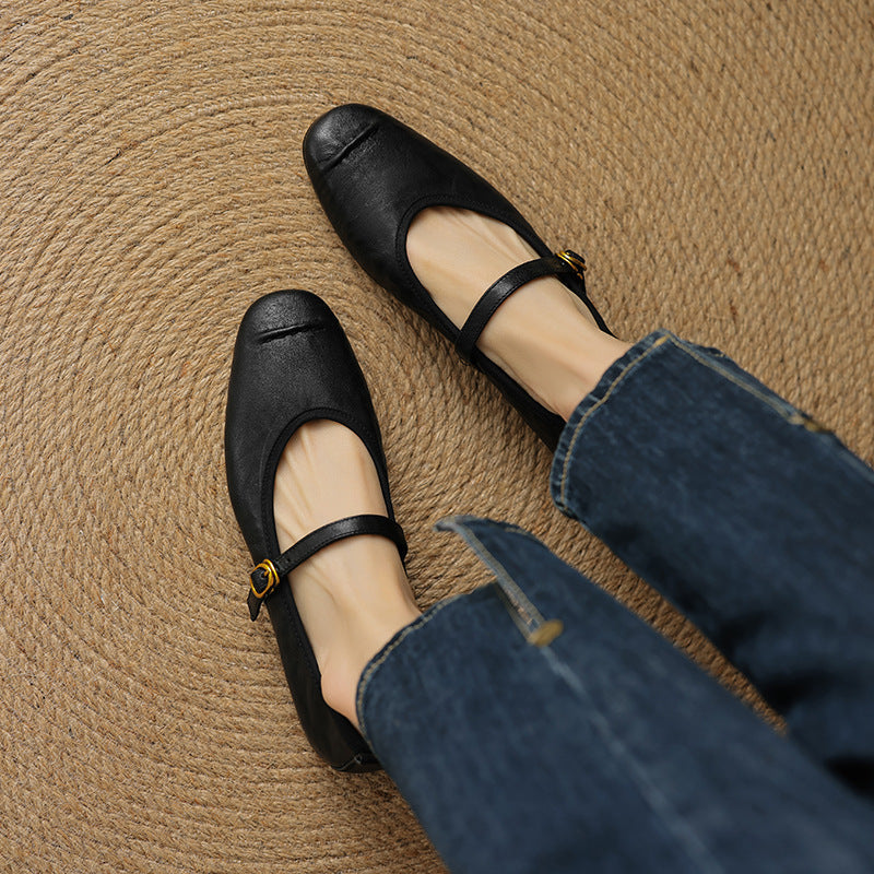 Alba | Zapatos Planos de Piel