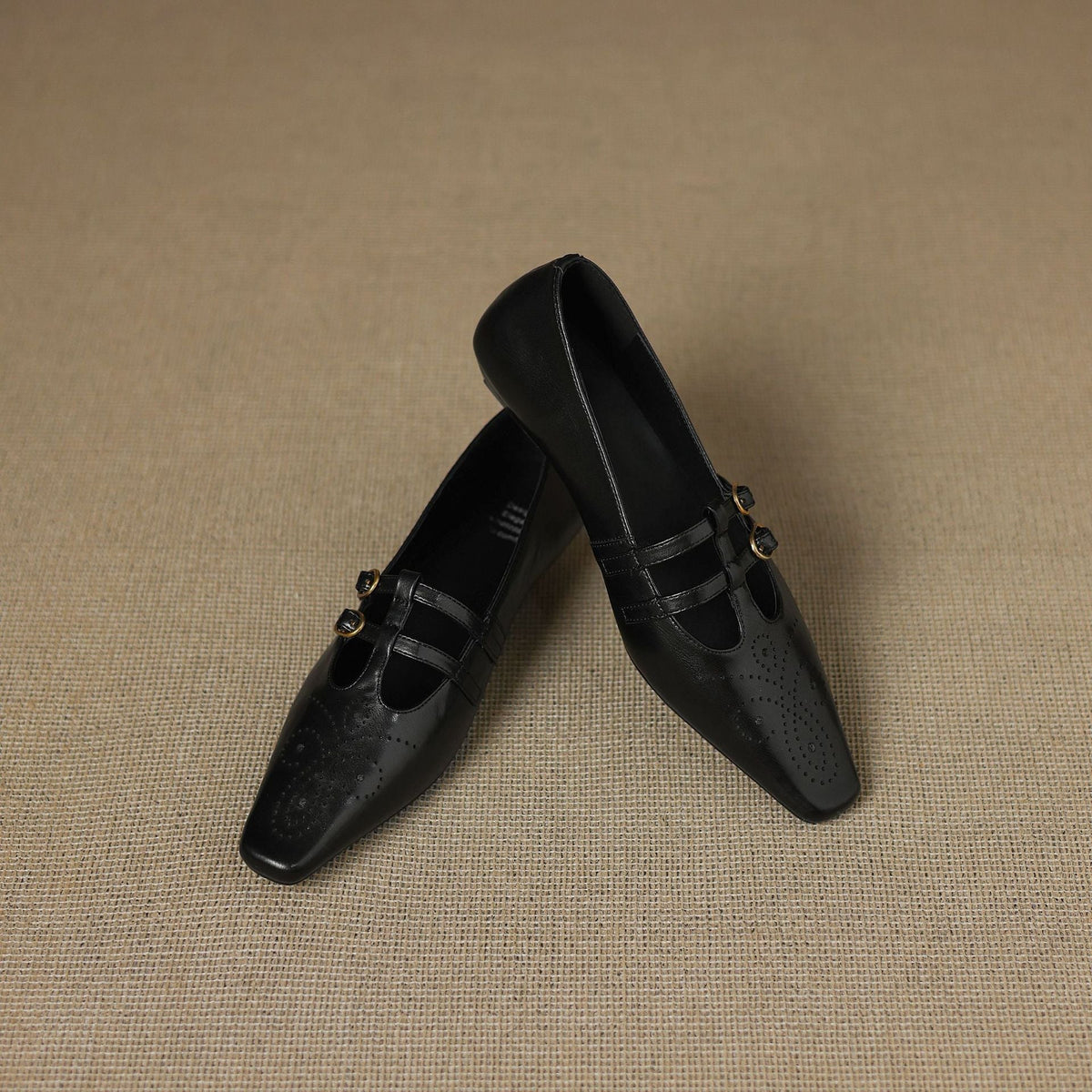 Carmen | Merceditas de Piel con Doble Pulsera
