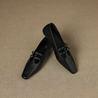 Carmen | Merceditas de Piel con Doble Pulsera