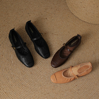 Alba | Zapatos Planos de Piel