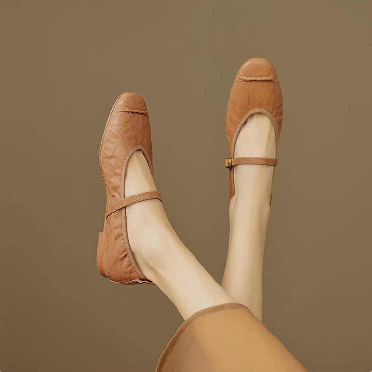 Alba | Zapatos Planos de Piel
