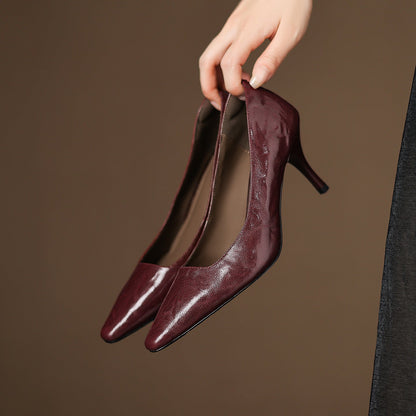 Lucía | Zapatos de Tacón Fino en Pie