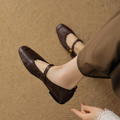 Alba | Zapatos Planos de Piel