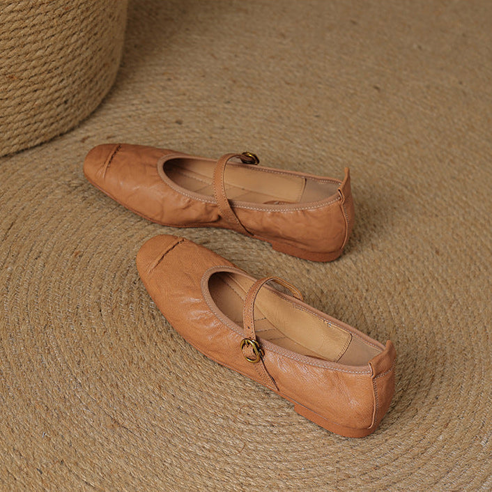 Alba | Zapatos Planos de Piel