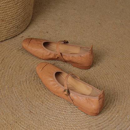 Alba | Zapatos Planos de Piel