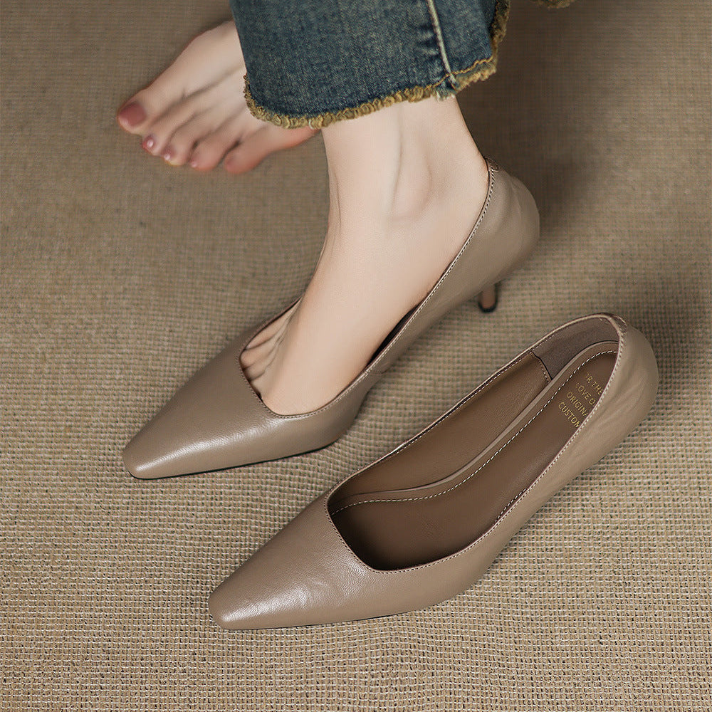 Lucía | Zapatos de Tacón Fino en Pie