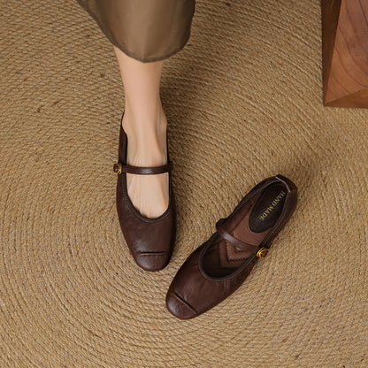 Alba | Zapatos Planos de Piel