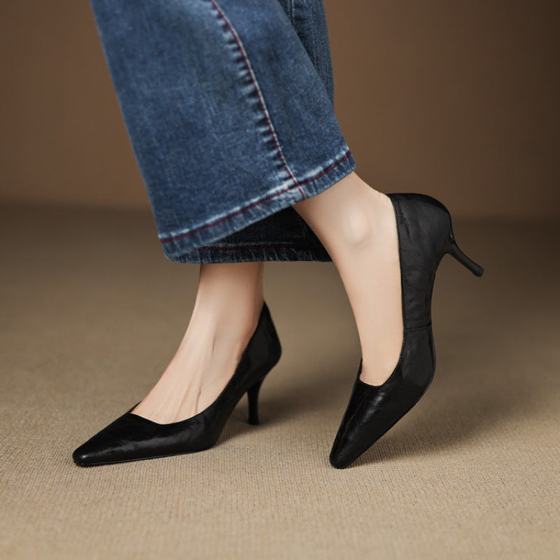 Lucía | Zapatos de Tacón Fino en Pie