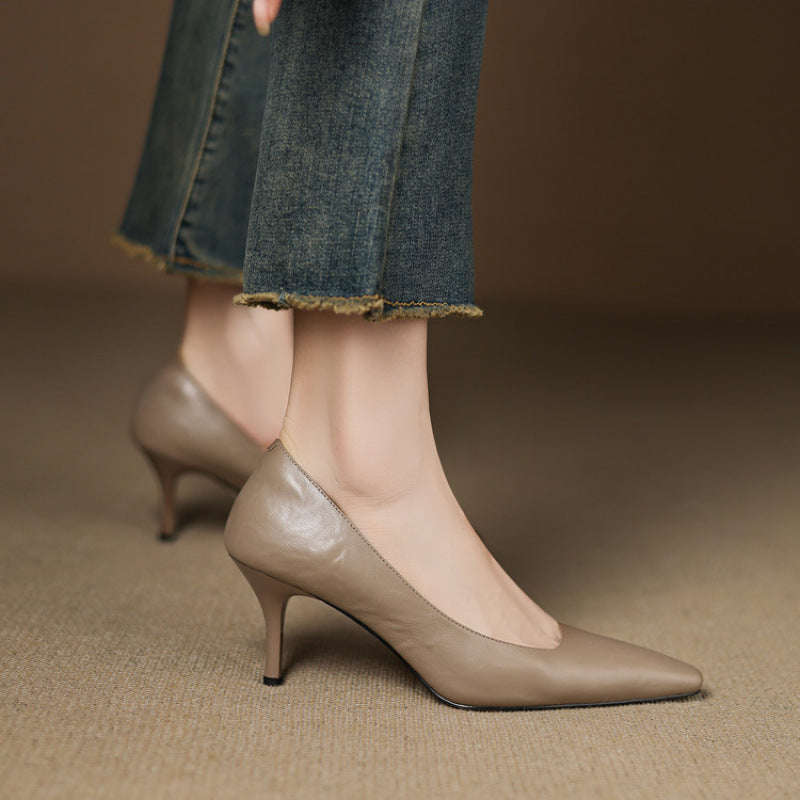 Lucía | Zapatos de Tacón Fino en Pie