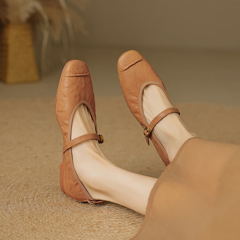 Alba | Zapatos Planos de Piel