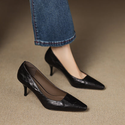 Lucía | Zapatos de Tacón Fino en Pie