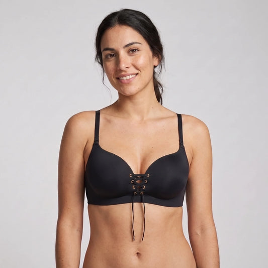 Sujetador Push-Up Sin Aros con Cordones