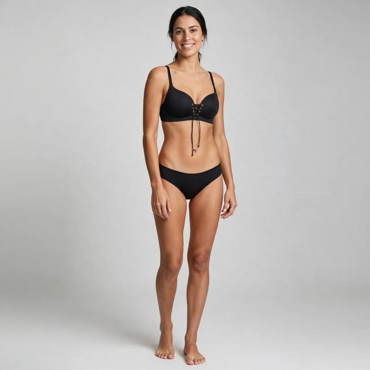 Sujetador Push-Up Sin Aros con Cordones