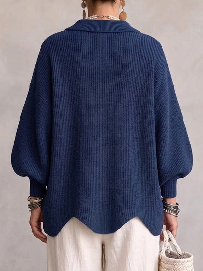 Adriana | Cárdigan Oversize de Punto con Botones Joya